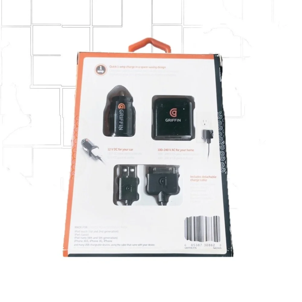 Griffin Car + Wall chargers for iPod and iPhone